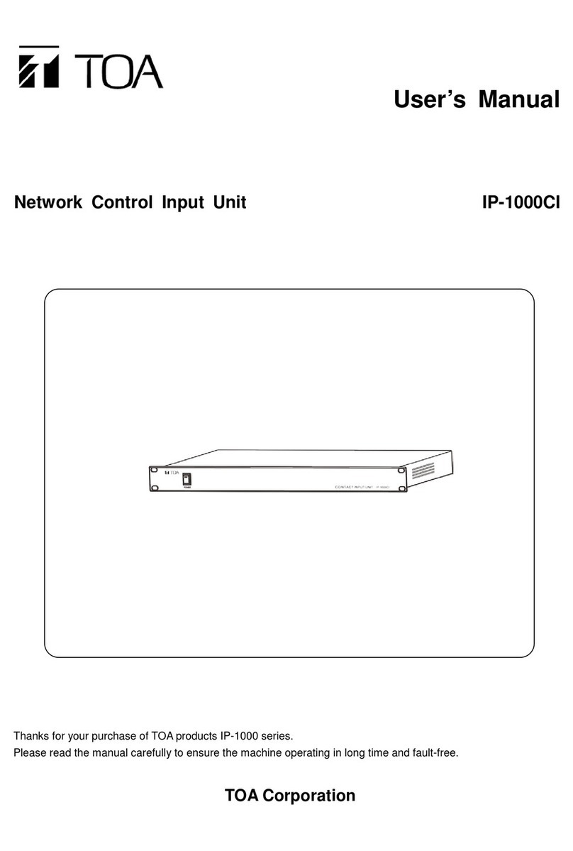 Toa IP-1000CI user manual