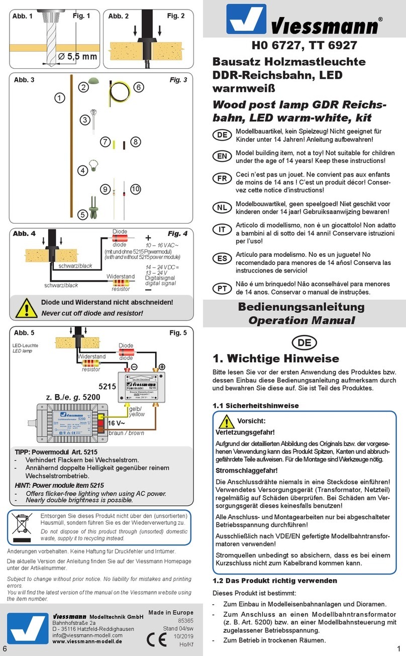 Viessmann H0 6727 Operation manual