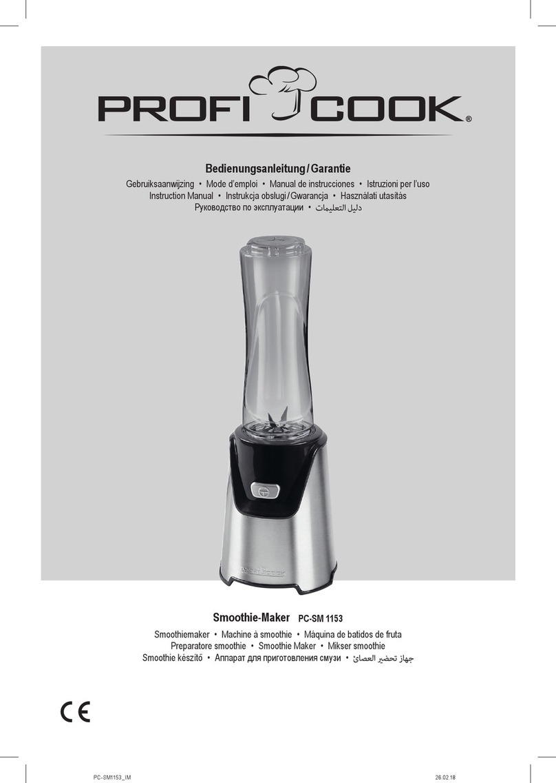 Proficook PC-SM 1153 instruction manual