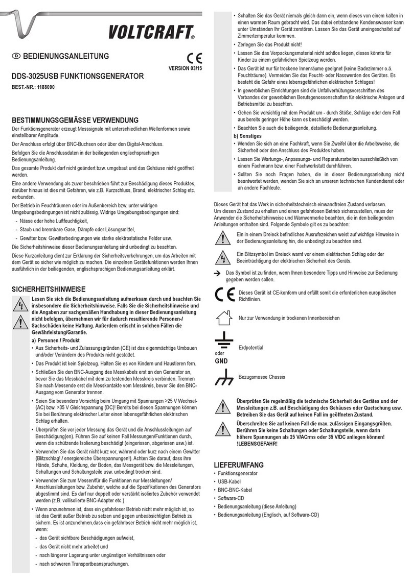 VOLTCRAFT DDS-3025USB User manual