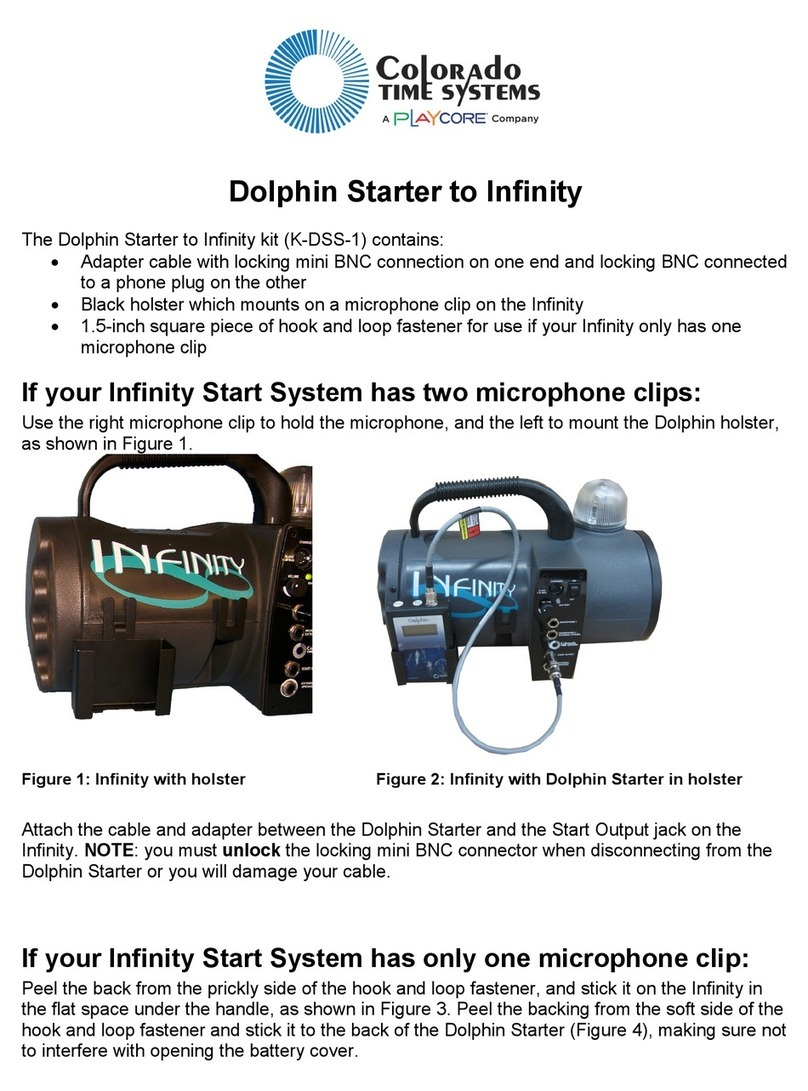 Playcore Colorado Time Systems Dolphin quick start guide