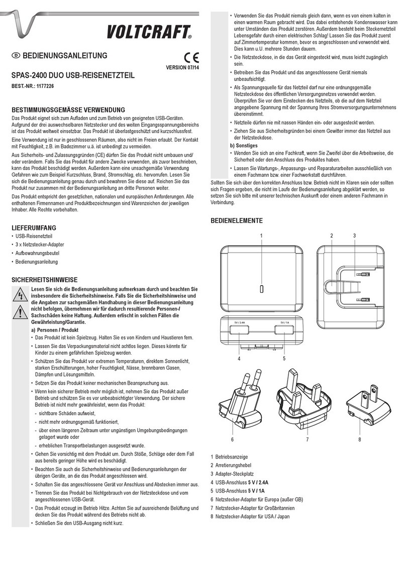 VOLTCRAFT SPAS-2400 User manual