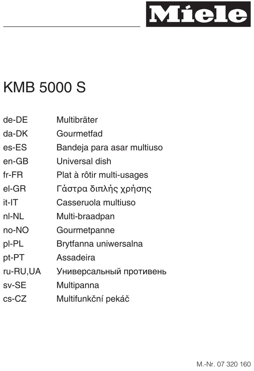 Miele KMB 5000 S User manual
