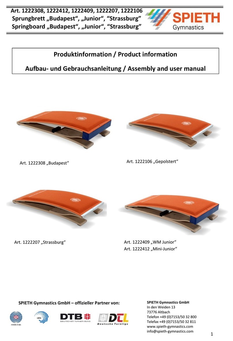 SPIETH Gymnastics Junior Assembly and user's manual