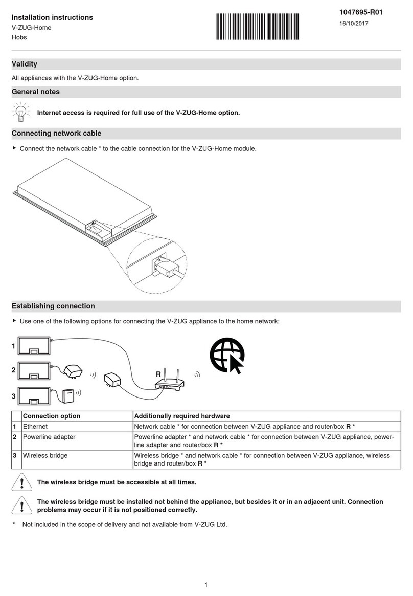 V-ZUG Home User manual