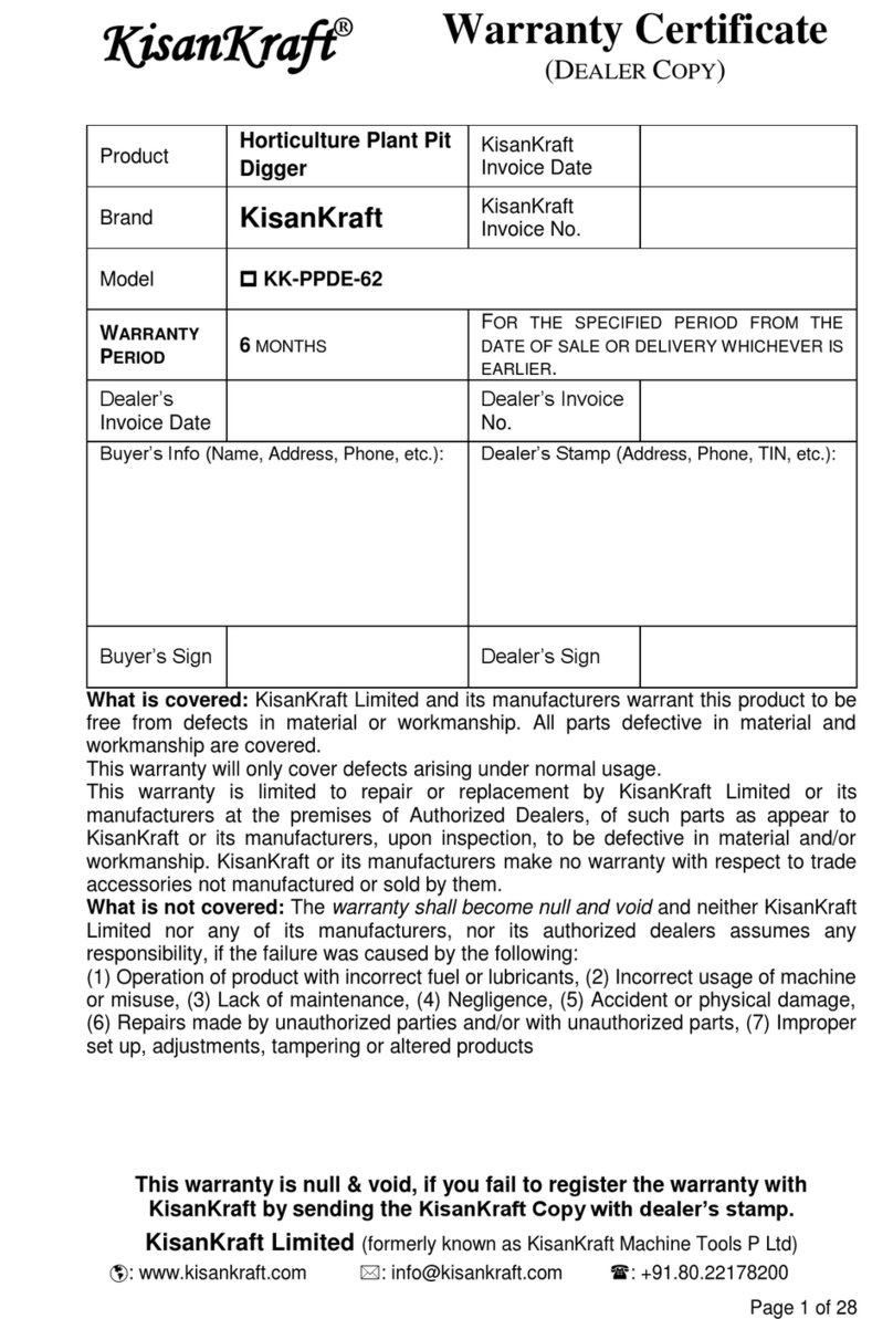 KISANKRAFT KK-PPD-E62 user manual