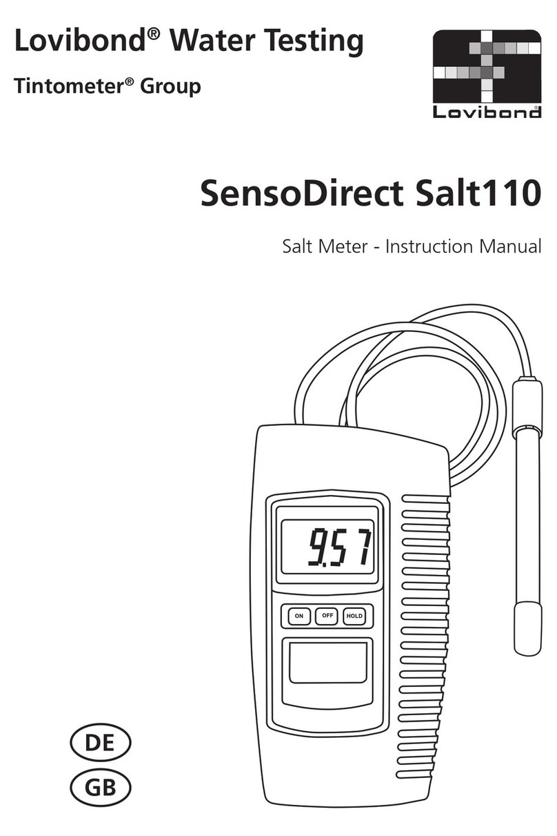 Lovibond Tintometer SensoDirect Salt110 instruction manual