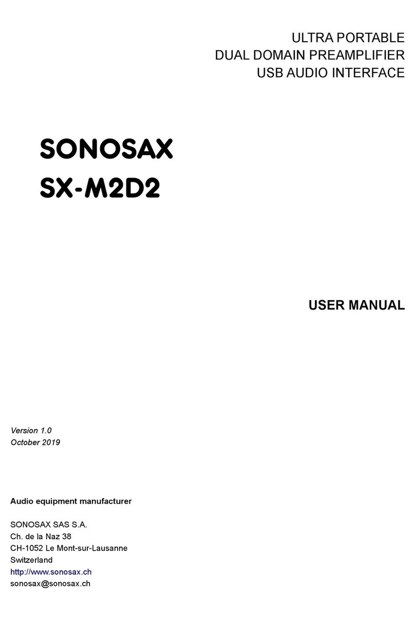 Sonosax SX-M2D2 user manual