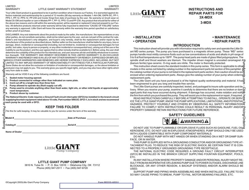 Little Giant 3-MDX Use and care manual Little Giant 3-MDX Use and care manual