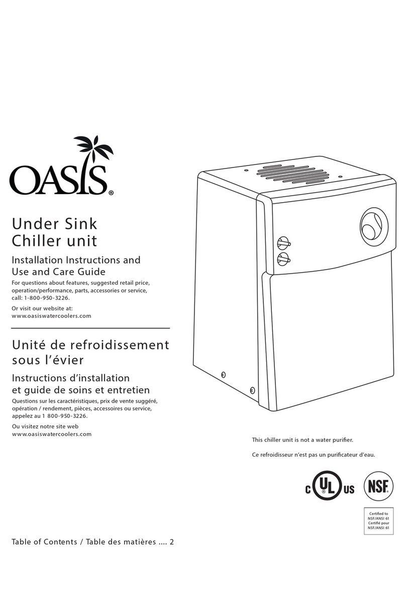 Oasis R1P Installation instructions and use and care guide Oasis R1P Installation instructions and use and care guide