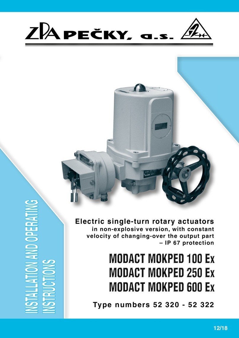 ZPA Pecky, a.s. MODACT MOKPED 100 Ex User manual