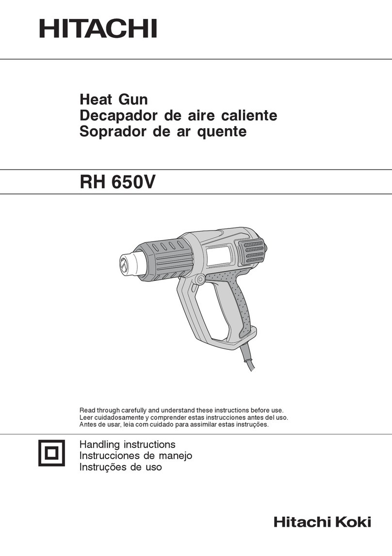 Hitachi RH 650V User manual