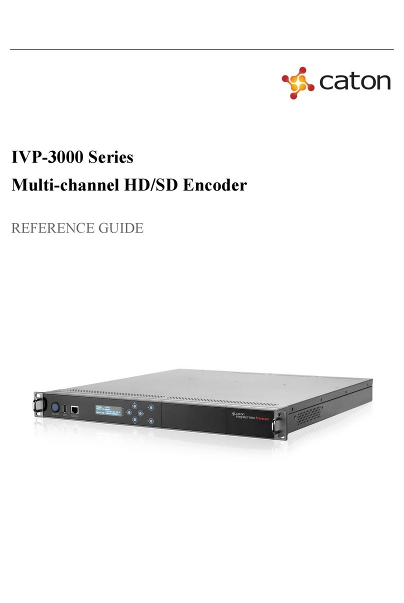 Caton IVP-3000 Series reference guide Caton IVP-3000 Series reference guide