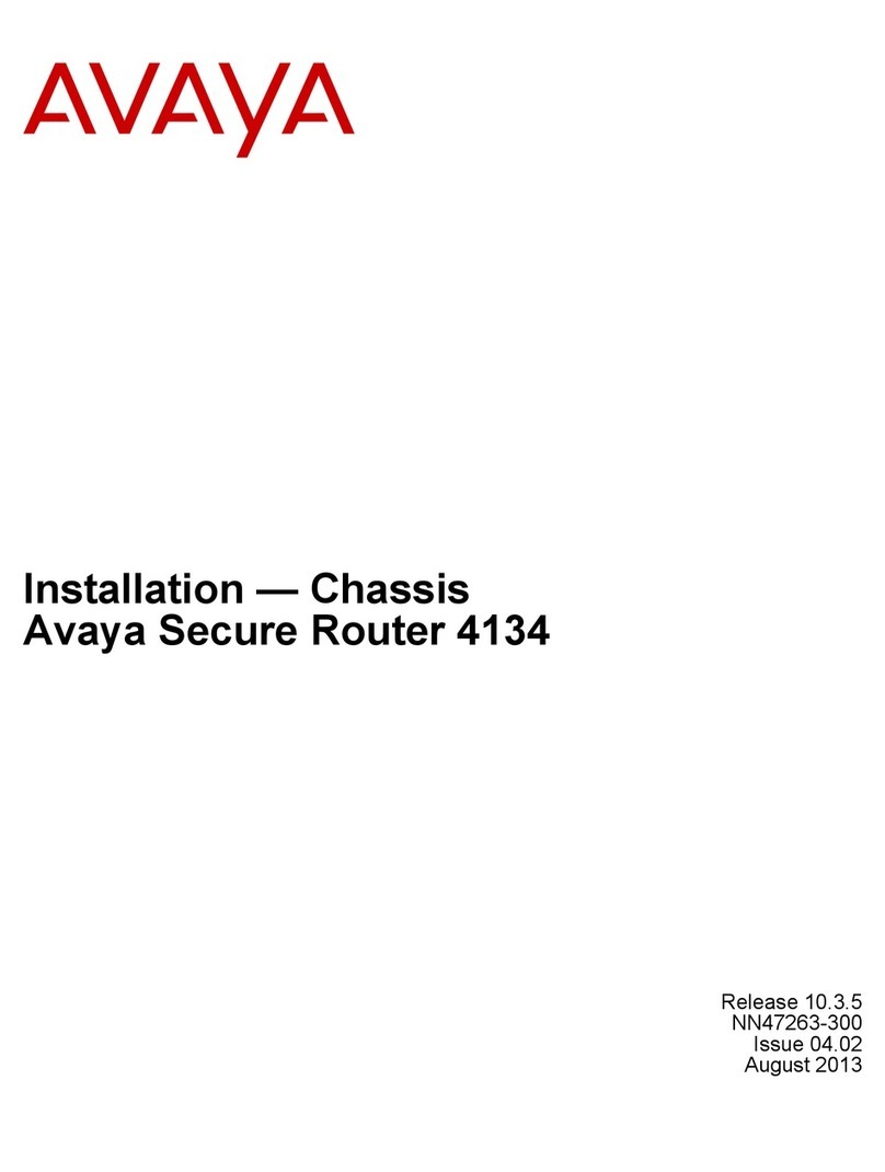 Avaya Secure Router 4134 User manual
