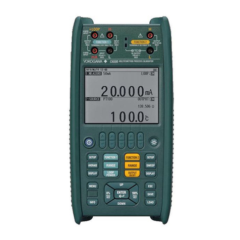 YOKOGAWA CA500 user manual
