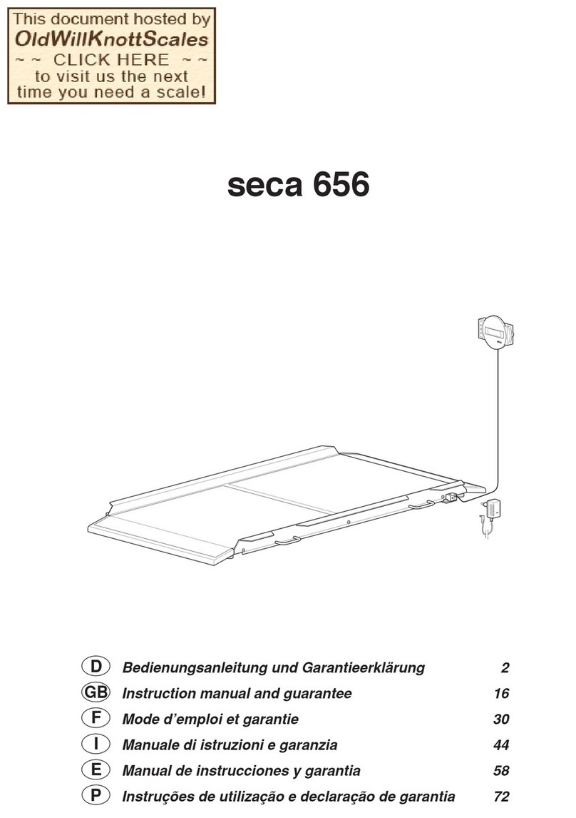 Seca 656 Instruction Manual