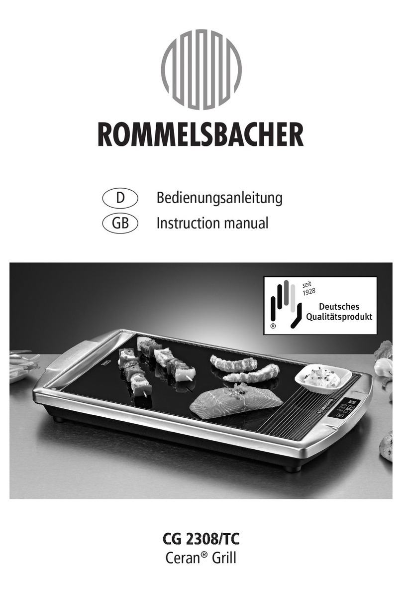 Rommelsbacher Ceran CG 2308/TC User manual