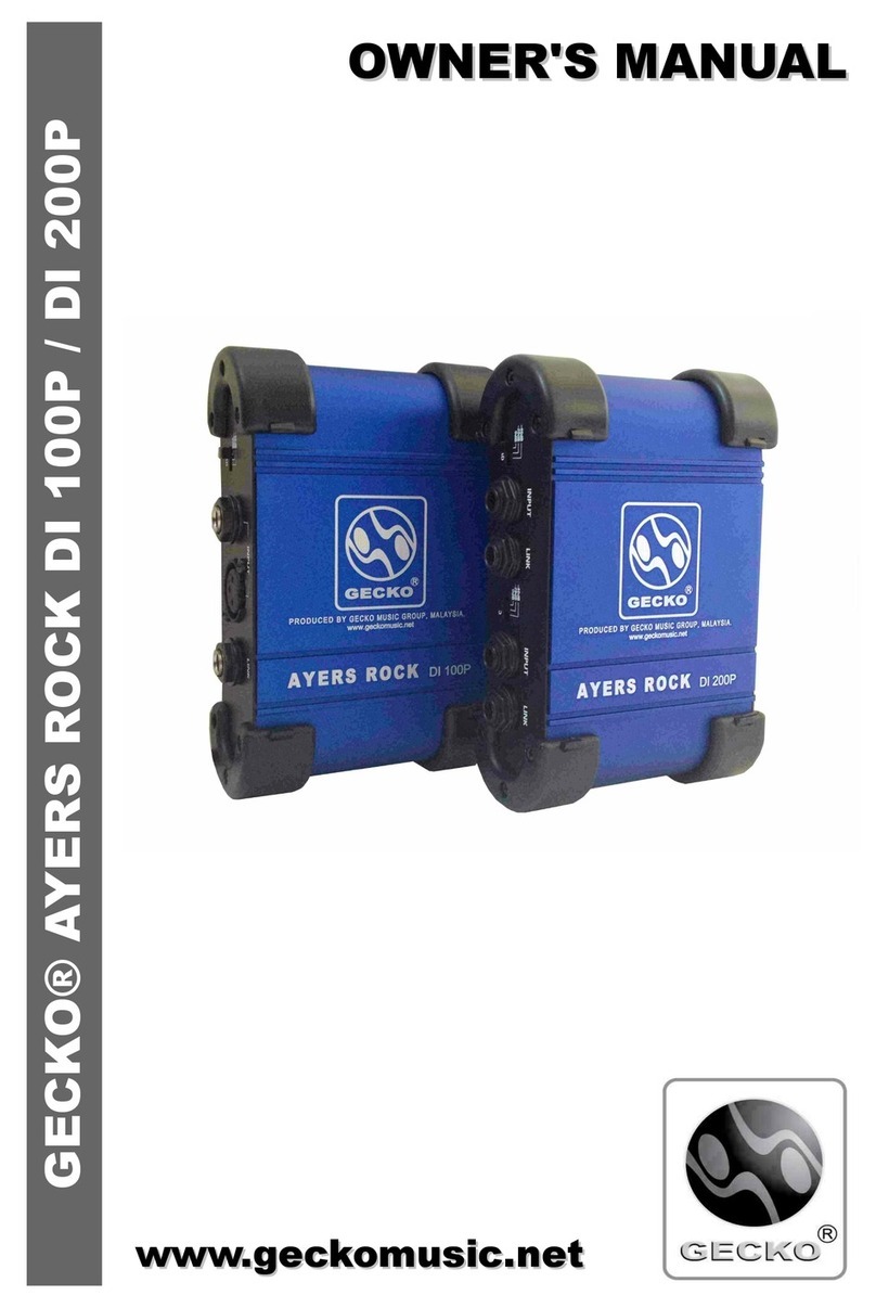 Gecko AYERS ROCK Series User manual