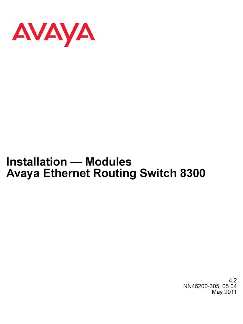 Avaya Ethernet Routing Switch 8300 User manual