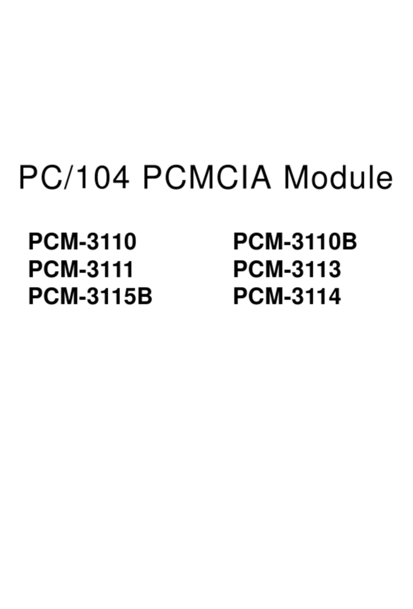 Advantech PCM-3110 User manual Advantech PCM-3110 User manual