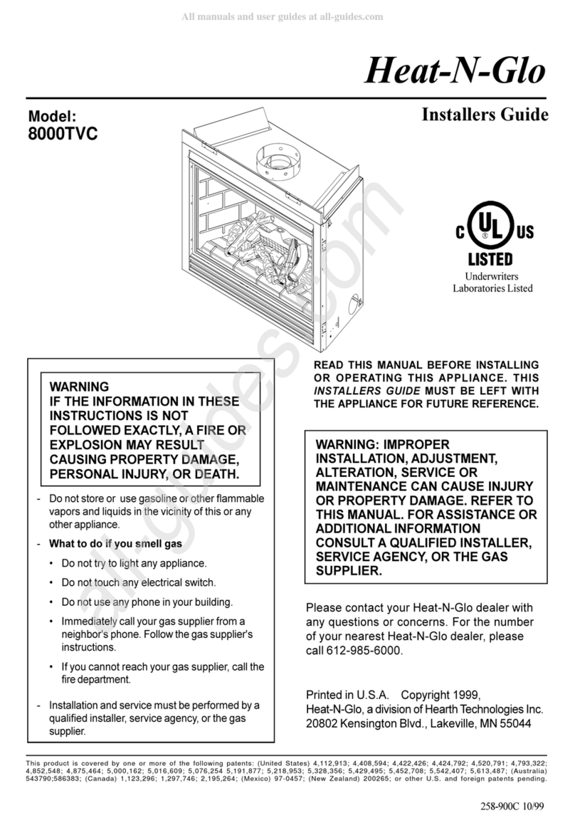Hearth Technologies Heat-N-Glo 8000TVC User guide
