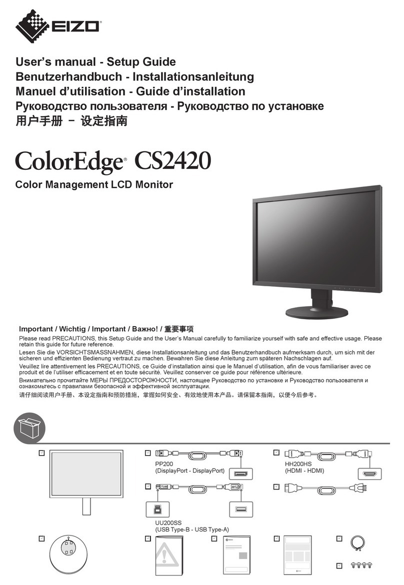 Eizo ColorEdge CS2420 User manual