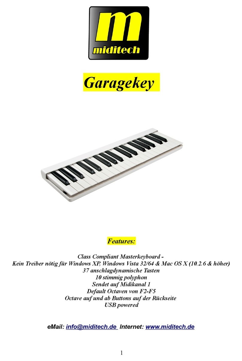 Miditech Garagekey user manual