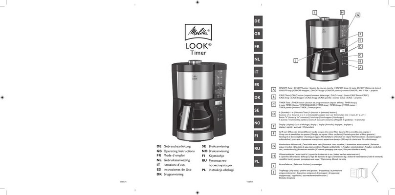 Melitta LOOK Timer operating instructions