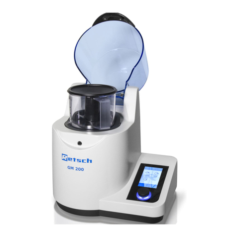 Retsch GM 200 User manual