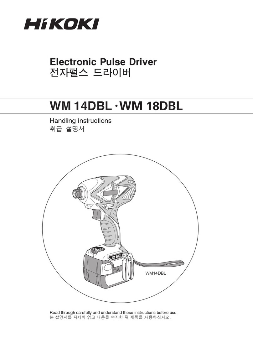 HIKOKI WM 14DBL User manual