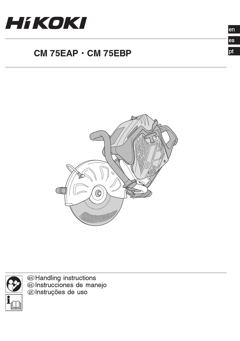 HIKOKI CM 75EAP Handling instructions