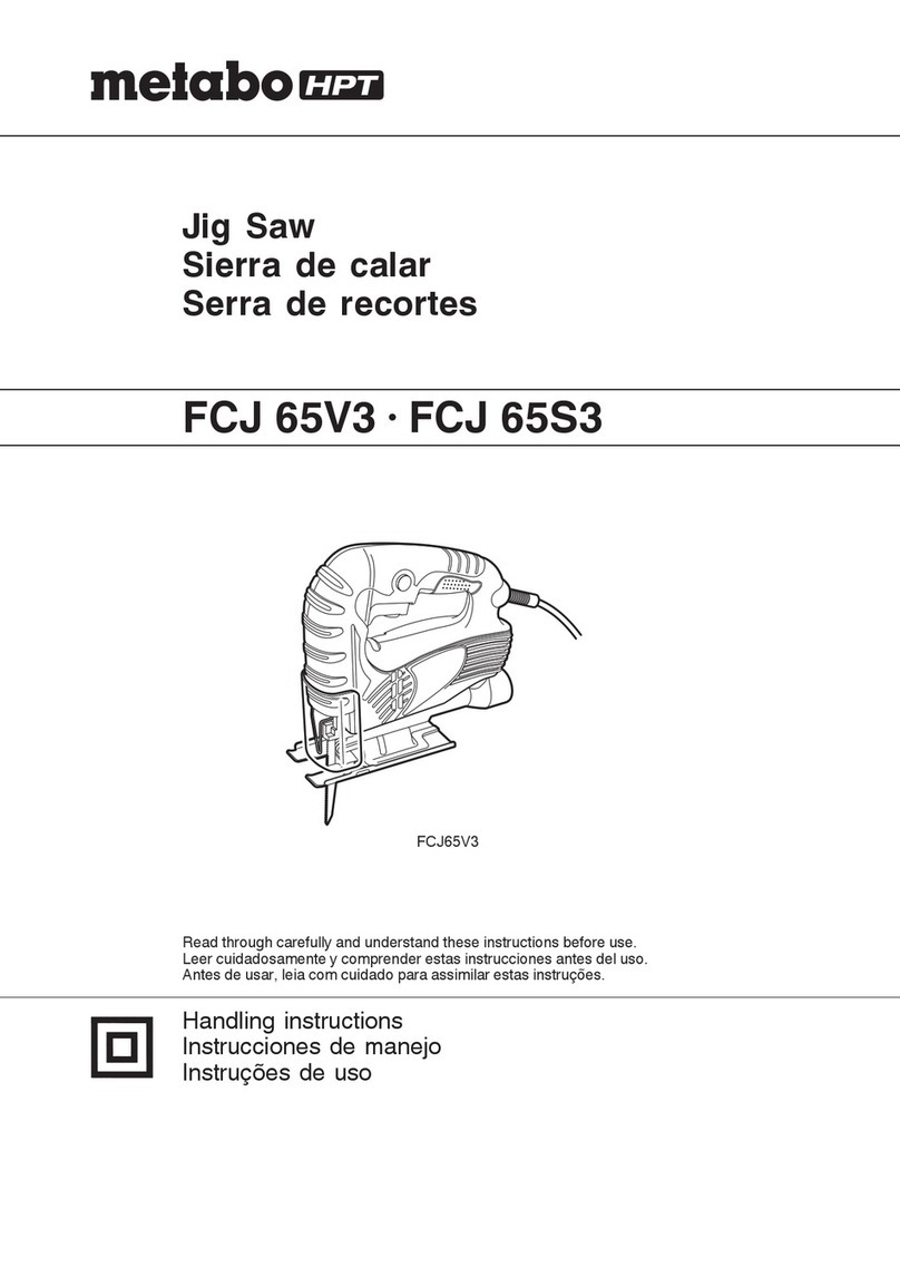 Metabo HPT FCJ 65V3 User manual