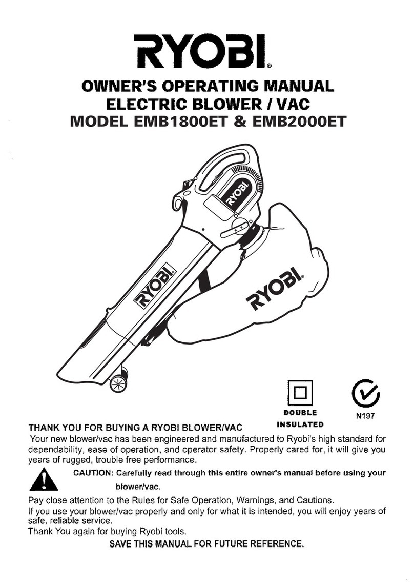 Ryobi EMB1800ET Owner's operating guide