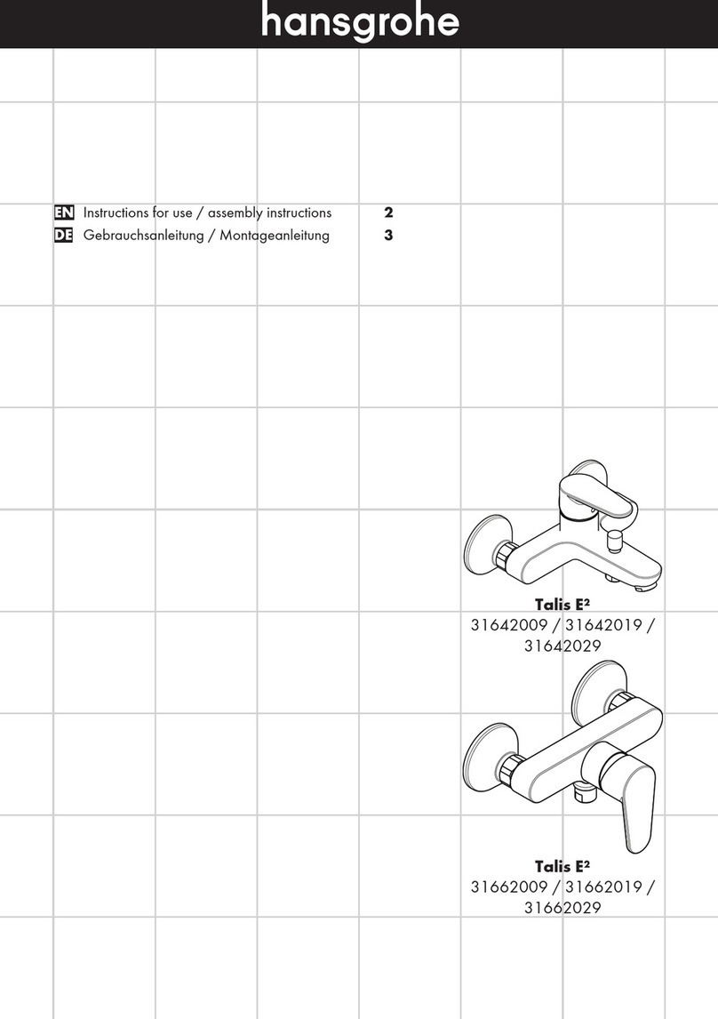 Hans Grohe Talis E2 Instructions for use/assembly instructions Hans Grohe Talis E2 Instructions for use/assembly instructions