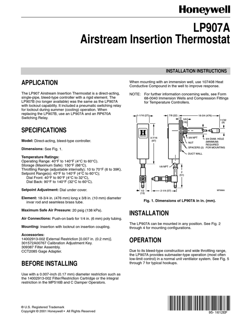 Honeywell LP907A User manual