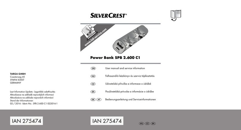 Silvercrest SPB 2.600 C1 Instruction sheet Silvercrest SPB 2.600 C1 Instruction sheet