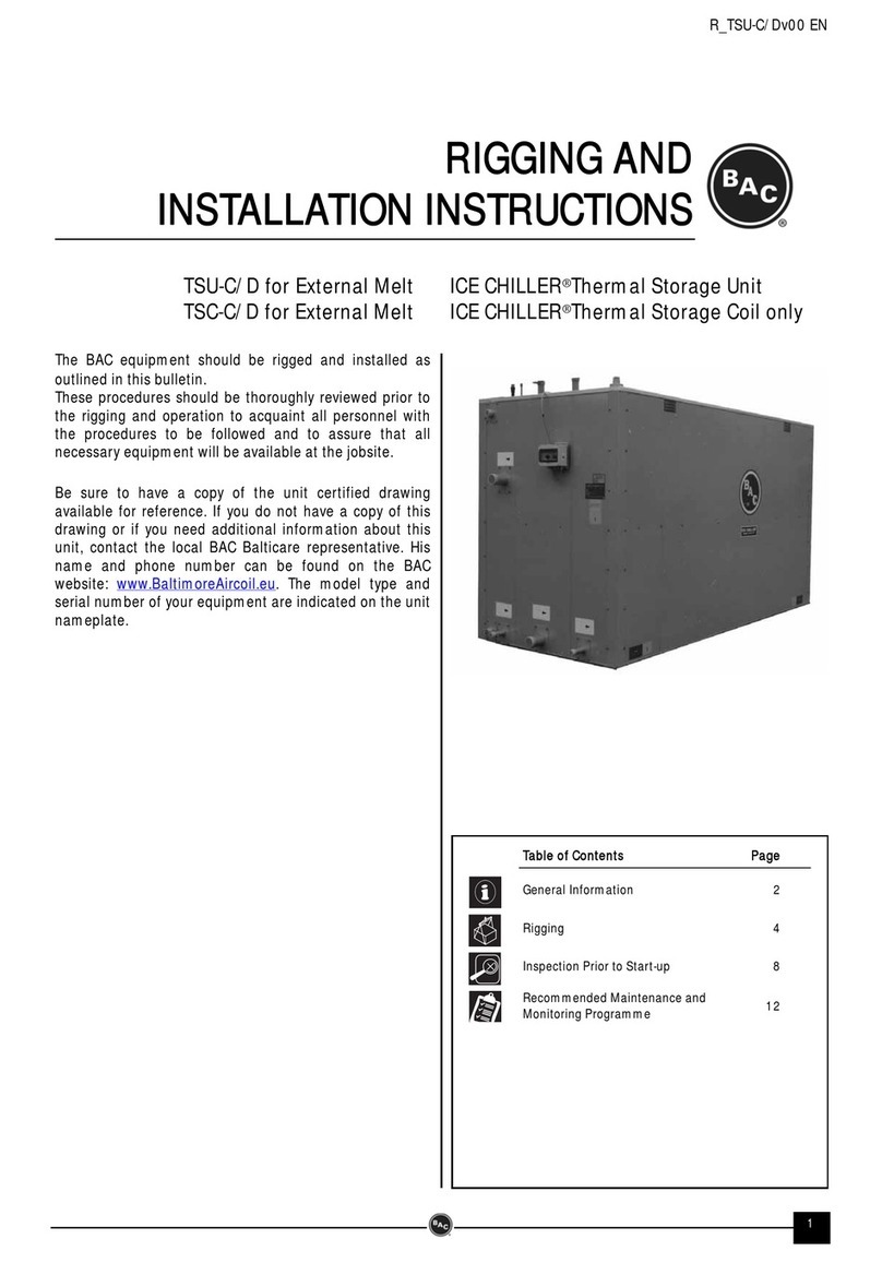 BAC Ice Chiller TSC-95C Rigging and installation instructions