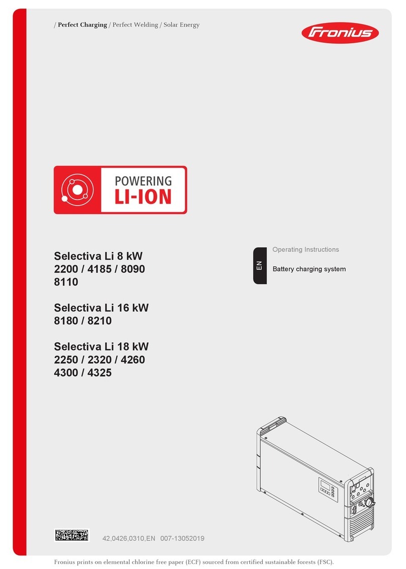 FRO­NIUS Selectiva 4185 operating instructions