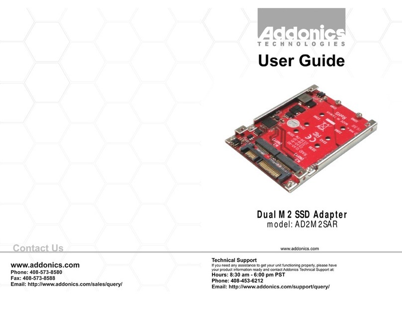 Addonics Technologies AD2M2SAR user guide