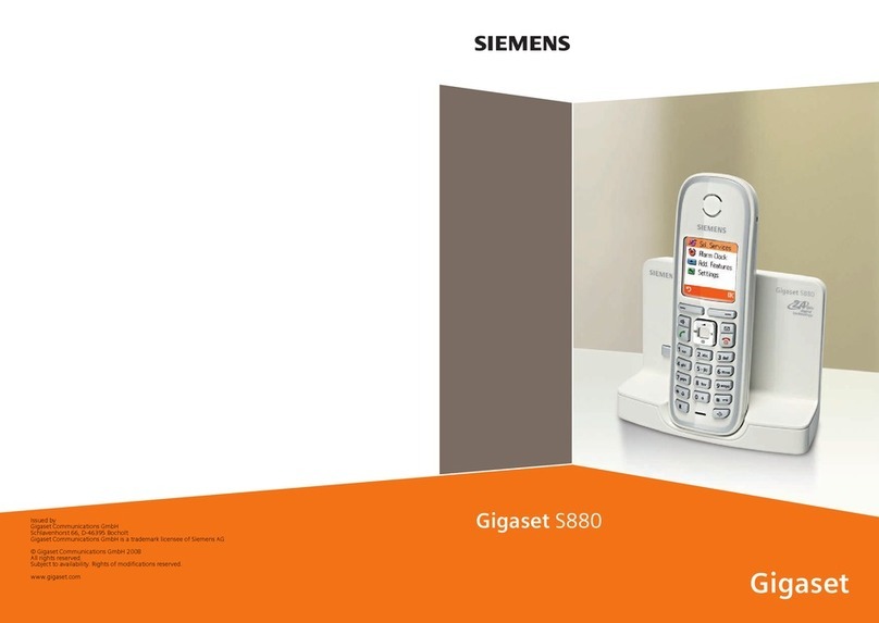 Siemens Gigaset S880 User manual