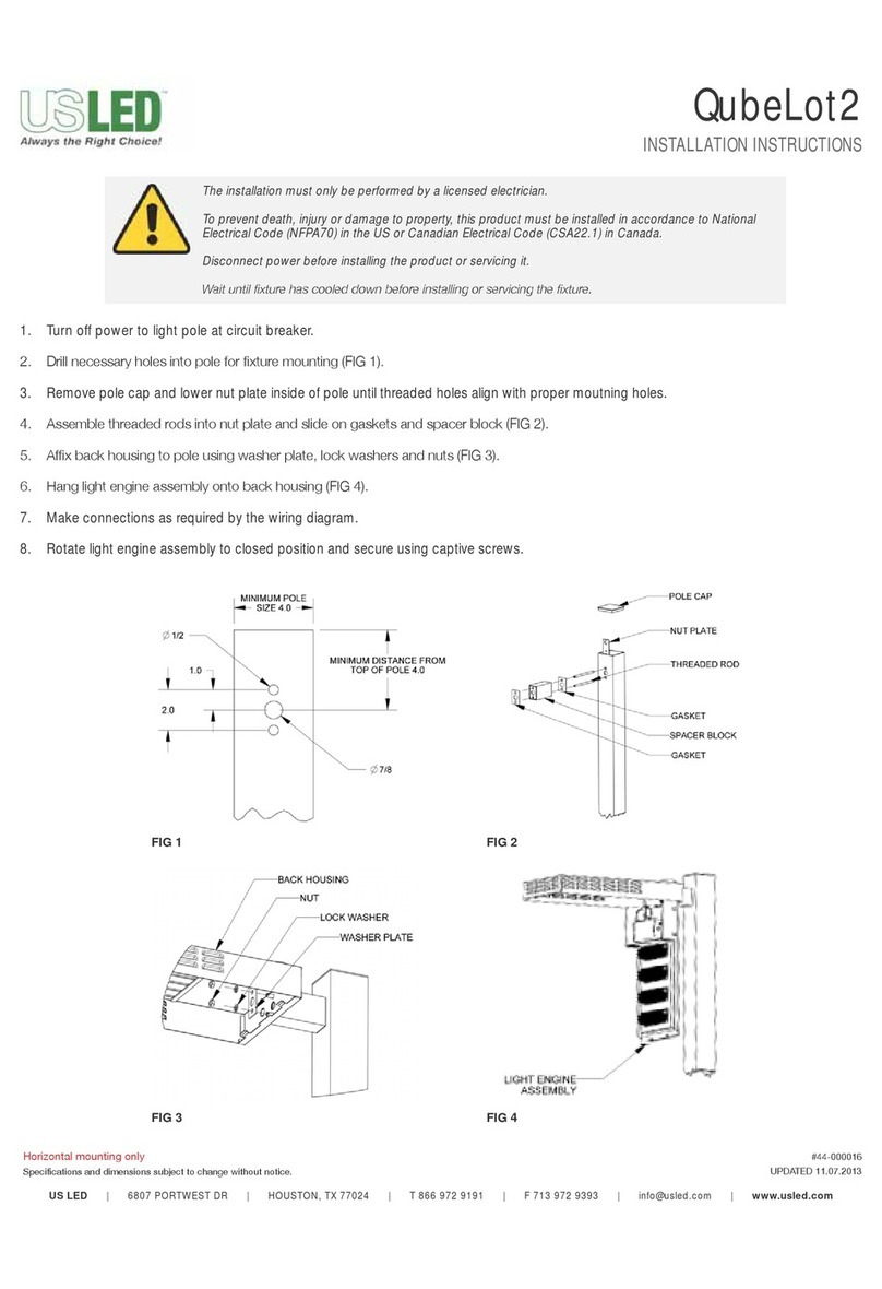 USLED QubeLot2 installation instructions USLED QubeLot2 installation instructions