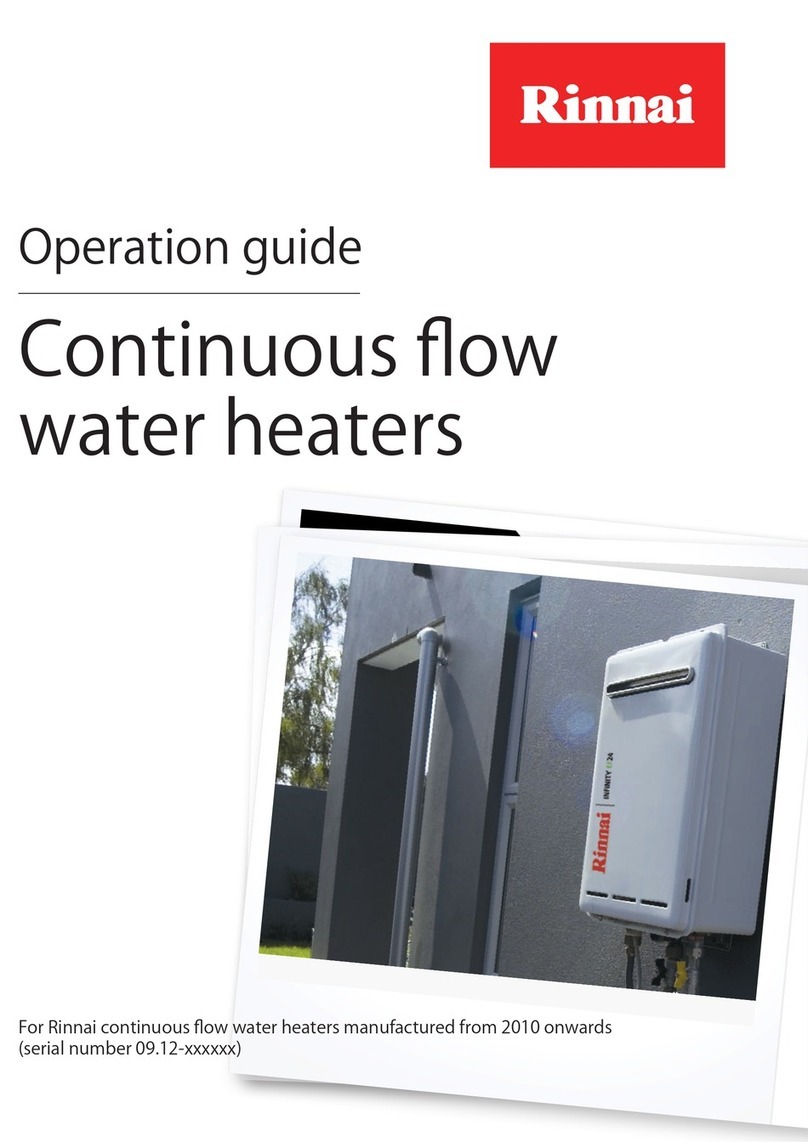 Rinnai Infinity EF24 Operation guide