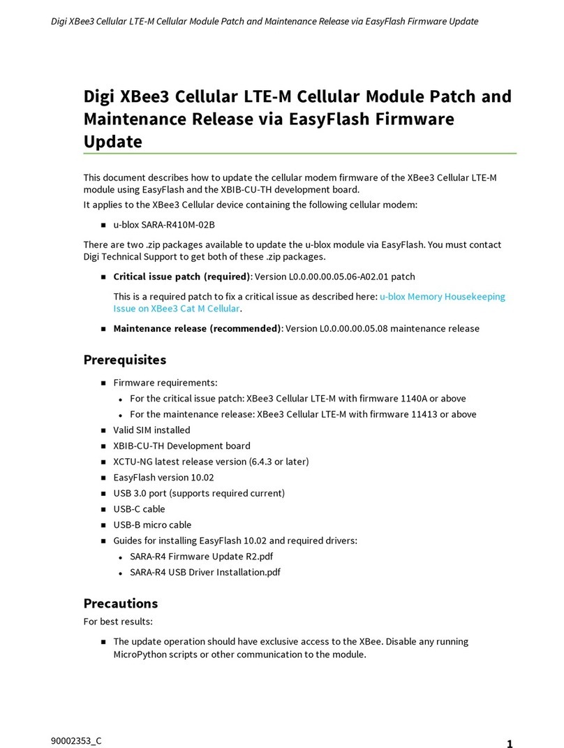 Digi XBee3 DigiMesh 2.4 Technical manual