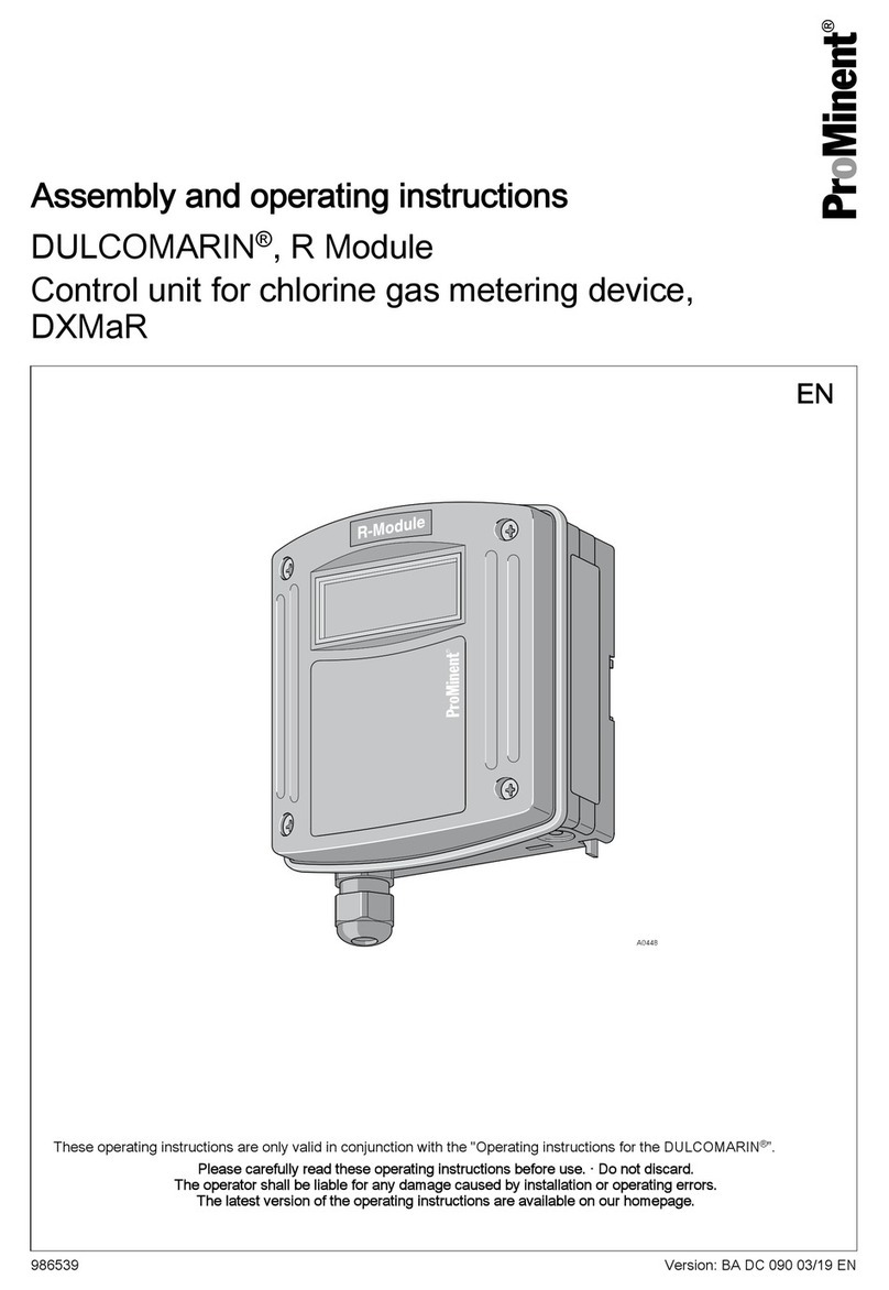 ProMinent DULCOMARIN DXMaR Series Assembly and operating instructions
