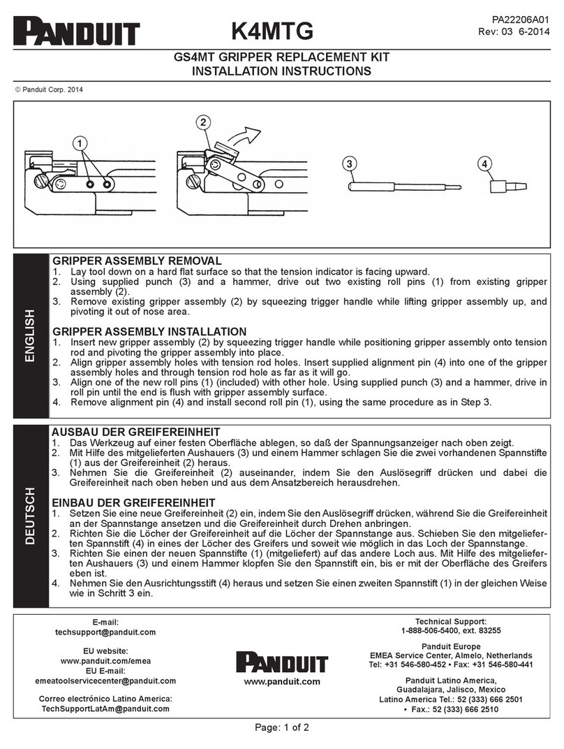 Panduit K4MTG User manual
