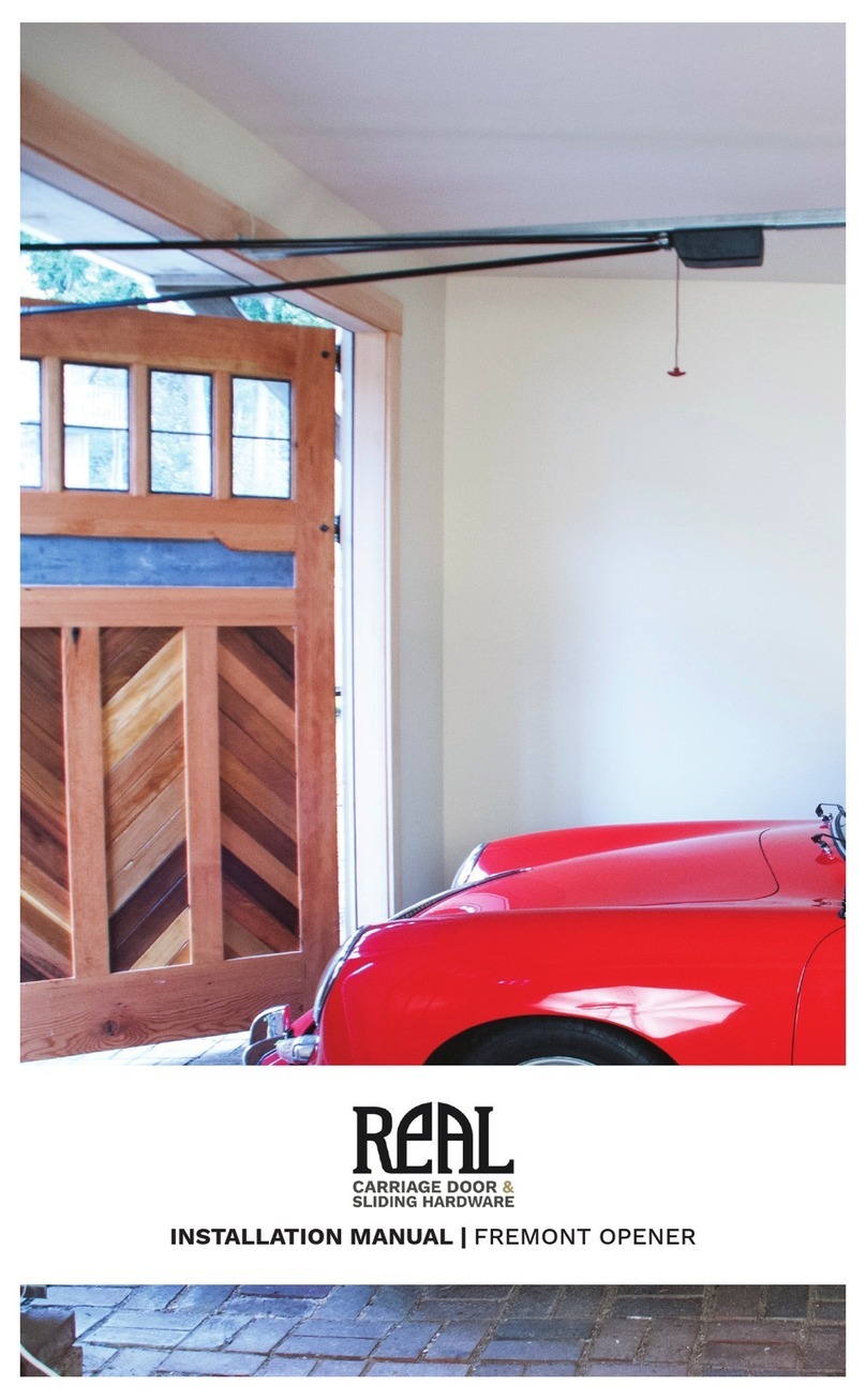 Real Carriage Door & Sliding Hardware Fremont Opener installation manual Real Carriage Door & Sliding Hardware Fremont Opener installation manual