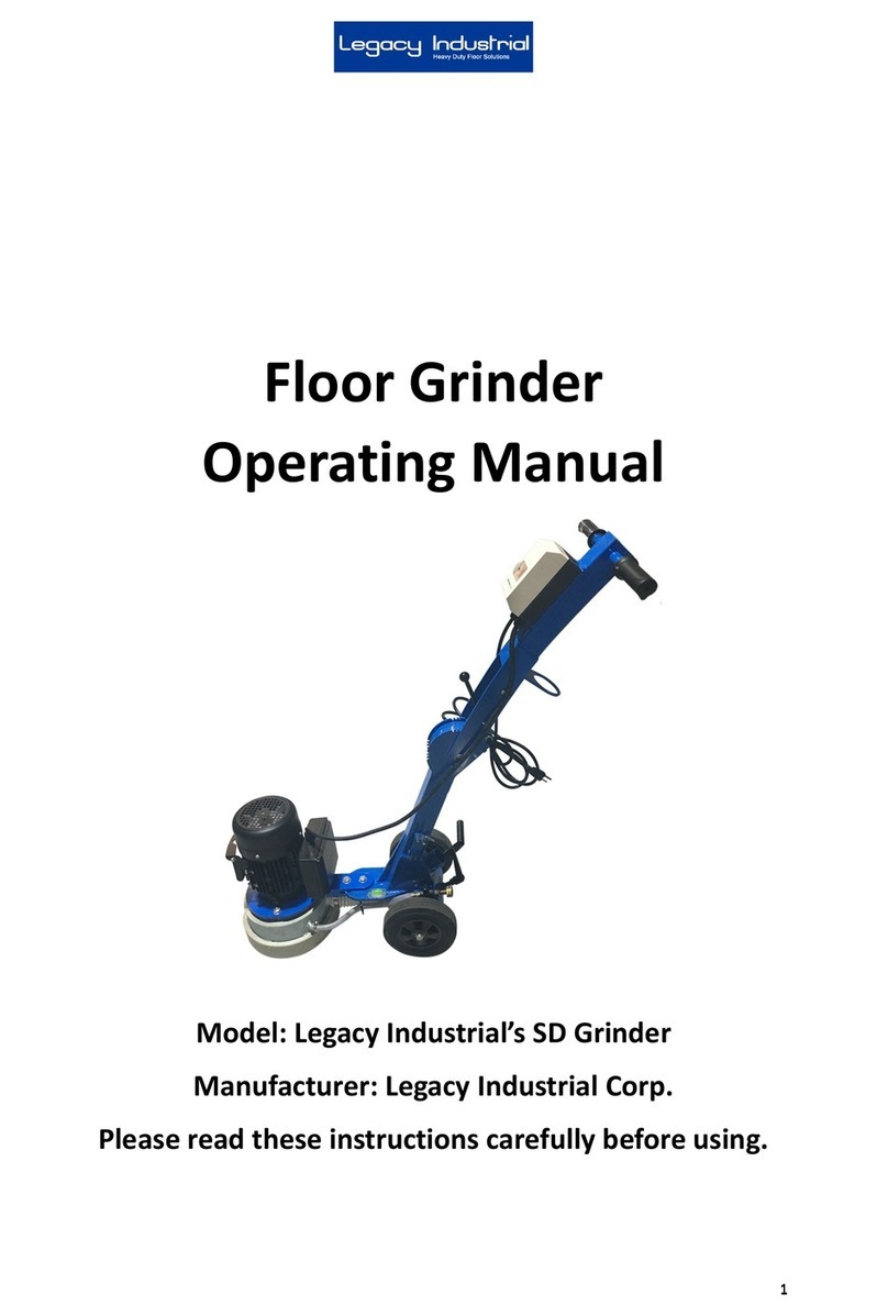 Legacy Industrial SD Grinder operating manual
