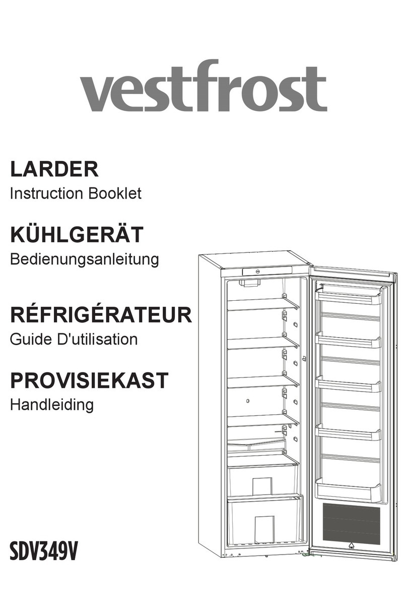 Vestfrost SDV349V User manual Vestfrost SDV349V User manual