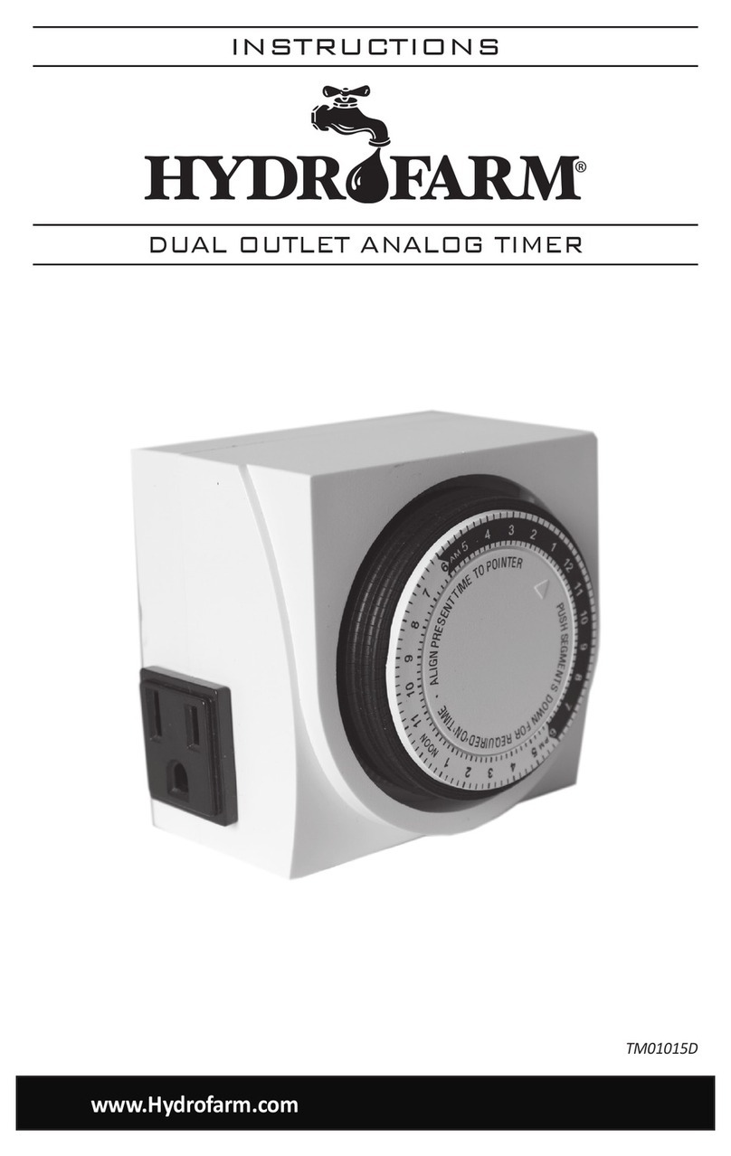 Hydrofarm TM01015D User manual
