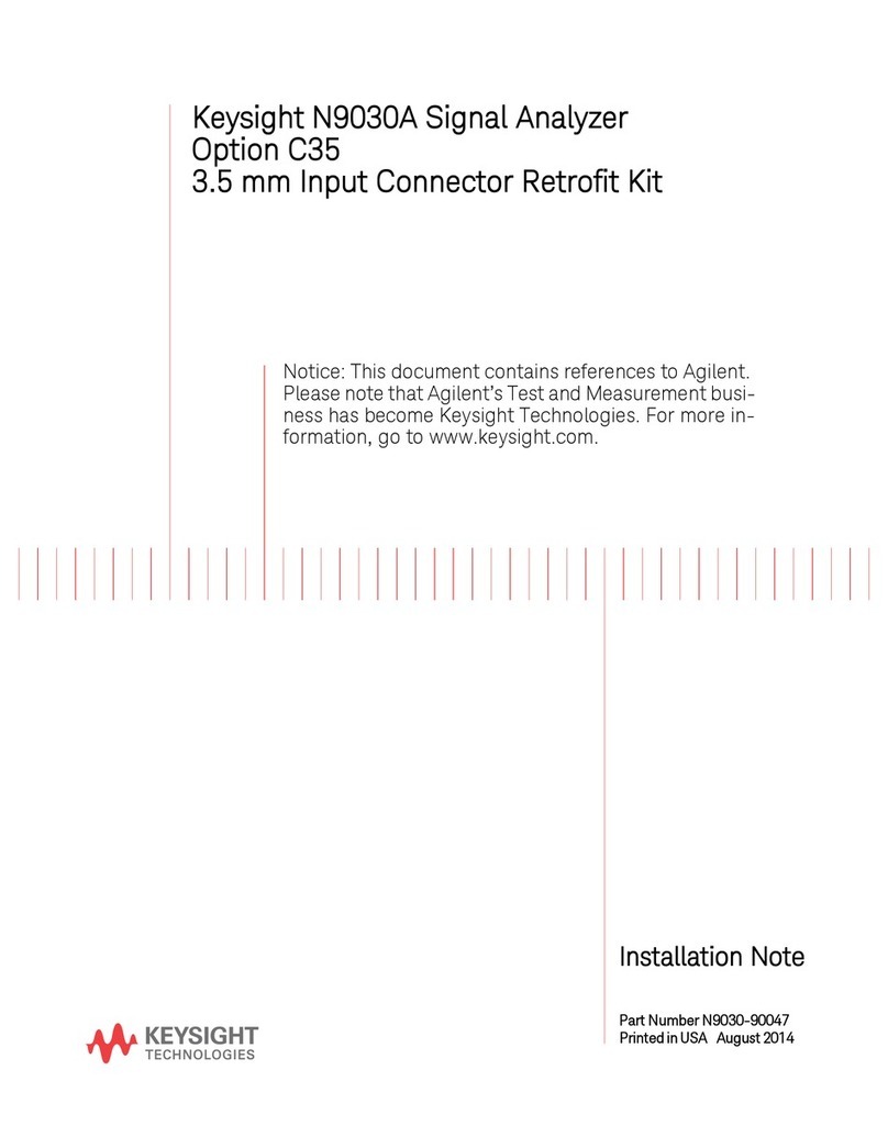 Keysight Technologies N9030A Installation note